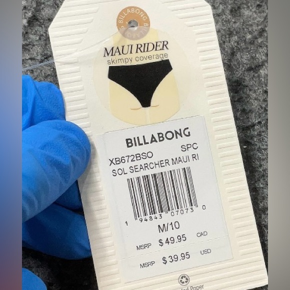 NWT Billabong Women’s Sol Searcher Maui Rider Bikini Bottoms Sun Peach - Picture 6 of 6